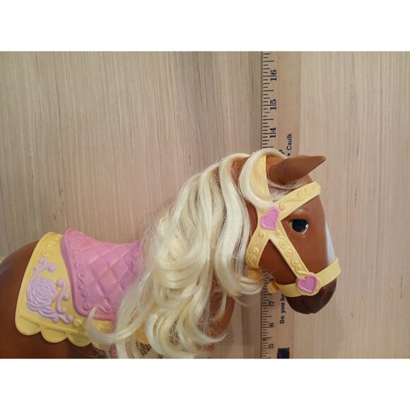 Disney Beauty and the Beast Phillipe Bell's Horse Toy Vintage 1990 Large 13.5" - Picture 11 of 13